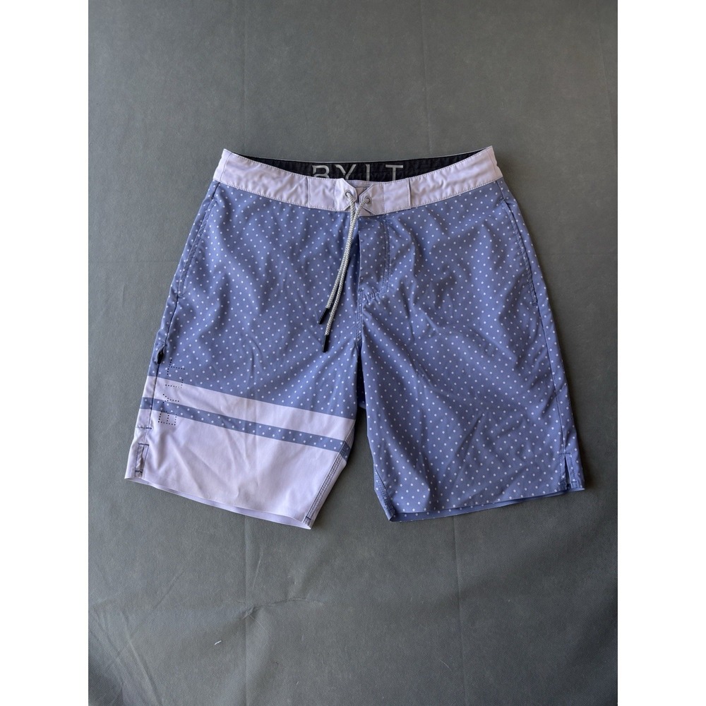 BYLT Men's Coastal Boardshort Size Medium Premium Basics Zip Pocket